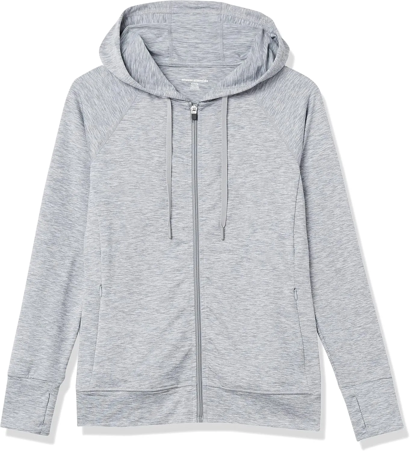 Amazon Essentials Women's Brushed Tech Stretch Full-Zip Hoodie