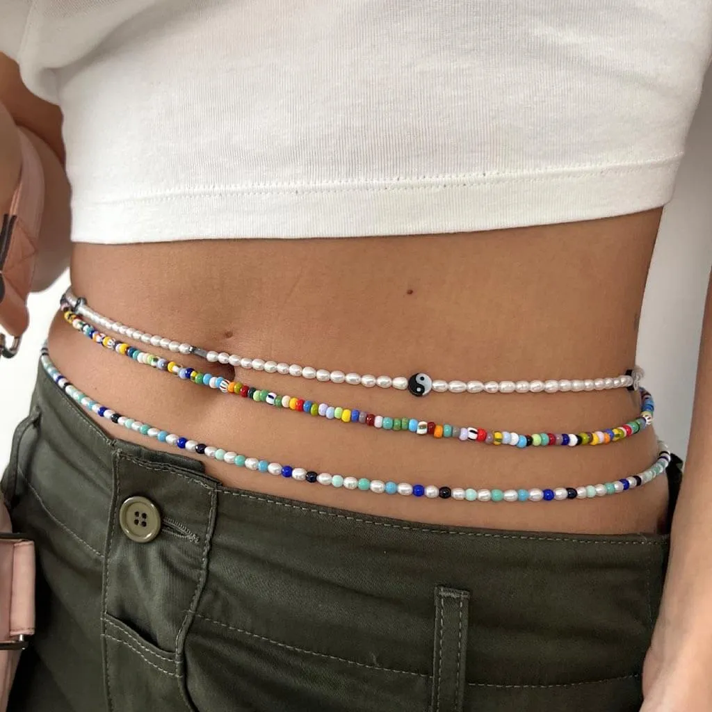 Balagan Multicolour Glass Bead Belly Chain
