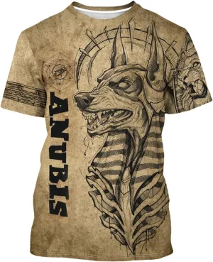BJU Ancient Egypt Graphic T-Shirt Crewneck Tee 3D Printed Short Sleeve Loose Casual Top Unisex