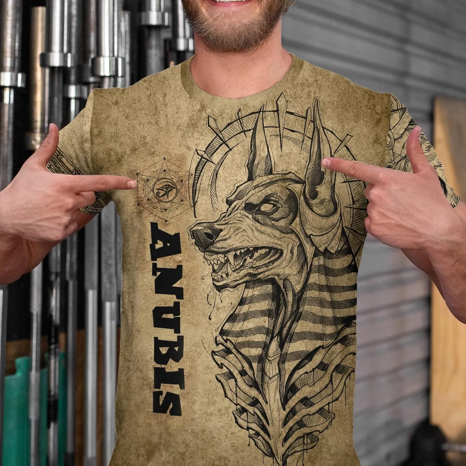 BJU Ancient Egypt Graphic T-Shirt Crewneck Tee 3D Printed Short Sleeve Loose Casual Top Unisex