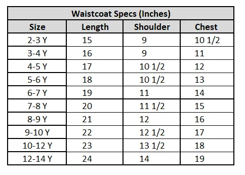 Boys Poly Viscose Waistcoat (Royal)-Off.White
