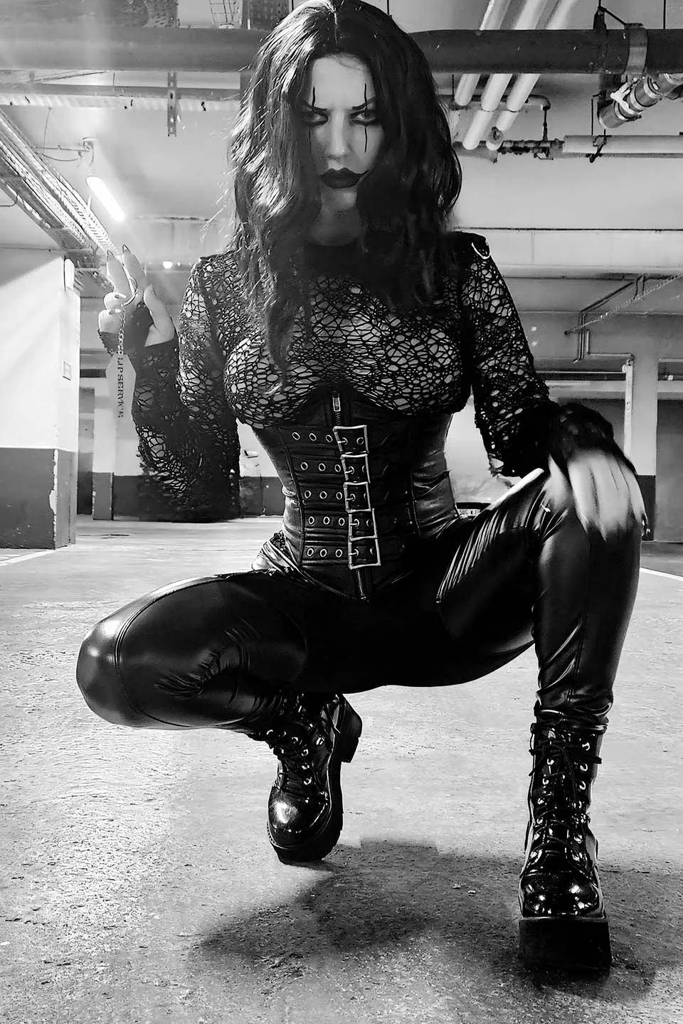 Classic FETISH Waist Cincher in Matte Black Vegan Leather