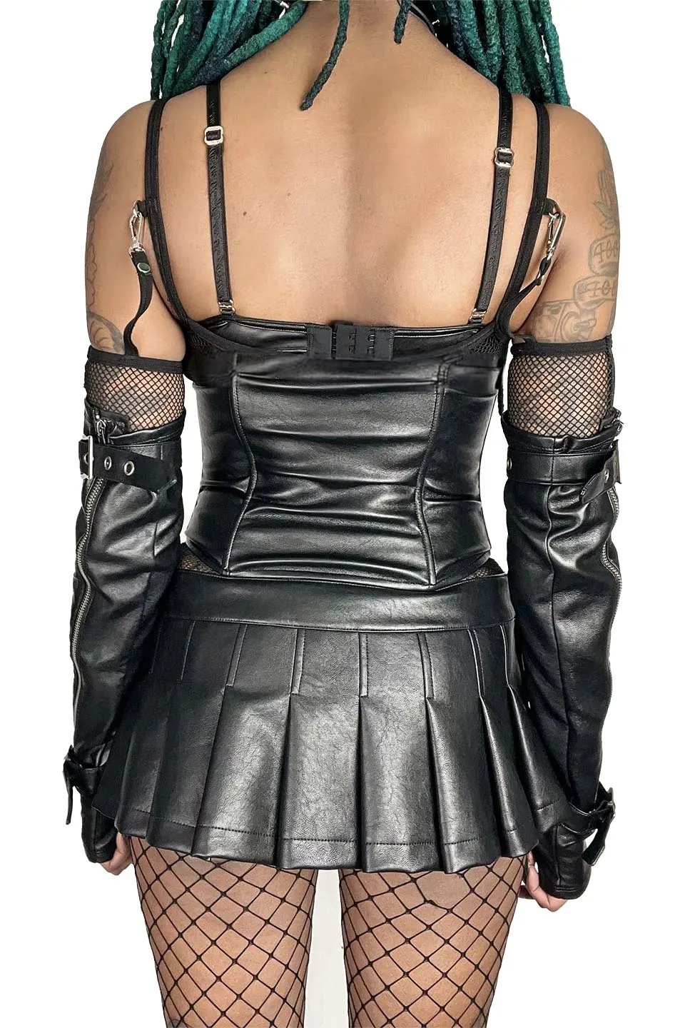 Classic FETISH Waist Cincher in Matte Black Vegan Leather