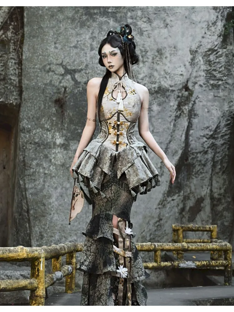 Fishbone Tassel Elastic Waist Cinching Waist Cincher【s0000006635】