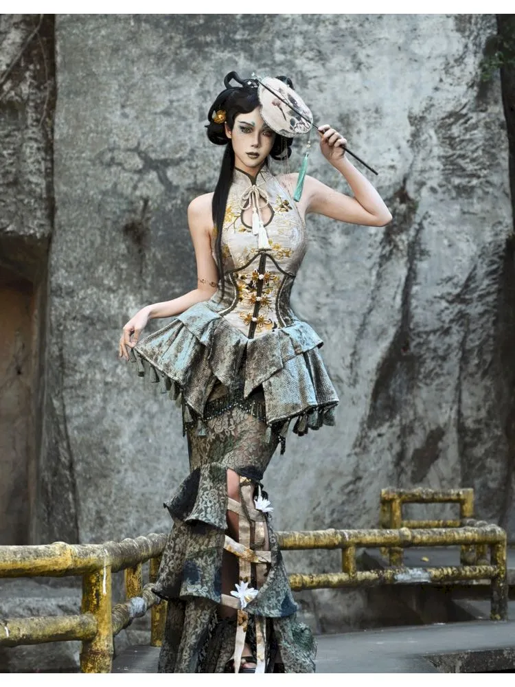 Fishbone Tassel Elastic Waist Cinching Waist Cincher【s0000006635】