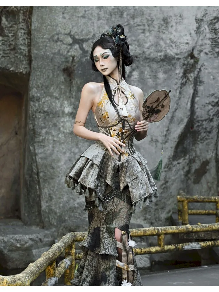 Fishbone Tassel Elastic Waist Cinching Waist Cincher【s0000006635】