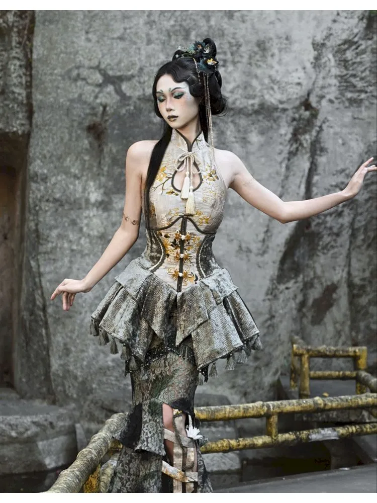 Fishbone Tassel Elastic Waist Cinching Waist Cincher【s0000006635】