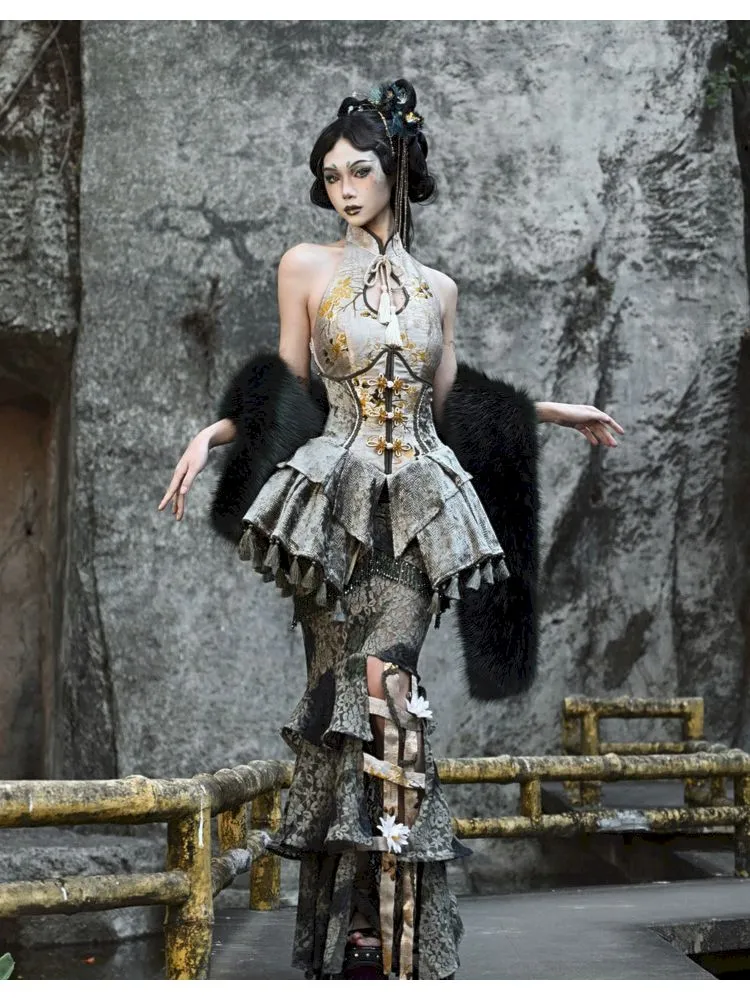 Fishbone Tassel Elastic Waist Cinching Waist Cincher【s0000006635】