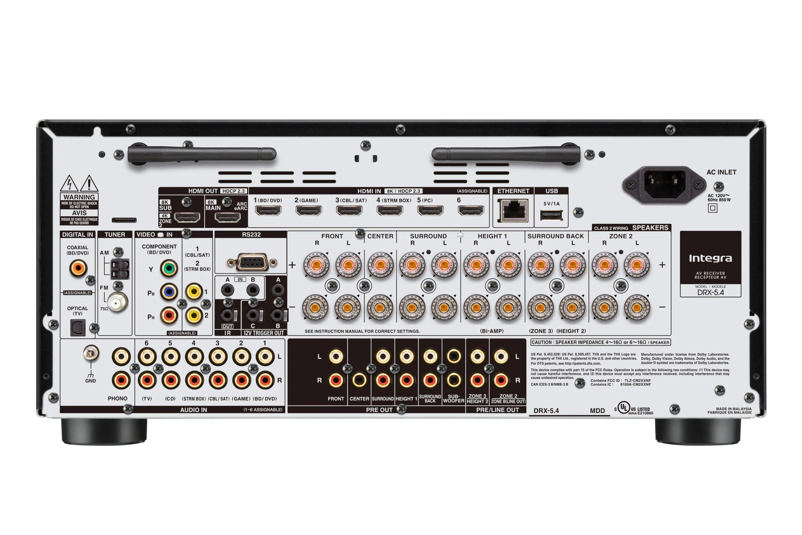 Integra DRX 5.4 9.2 Channel Network A/V Receiver