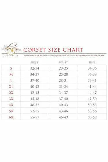 Lavish Caramel Sheer Lace Underwire Waist Cincher Corset