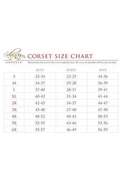 Lavish Mocha Clear Curvy Underbust Waist Cincher Corset