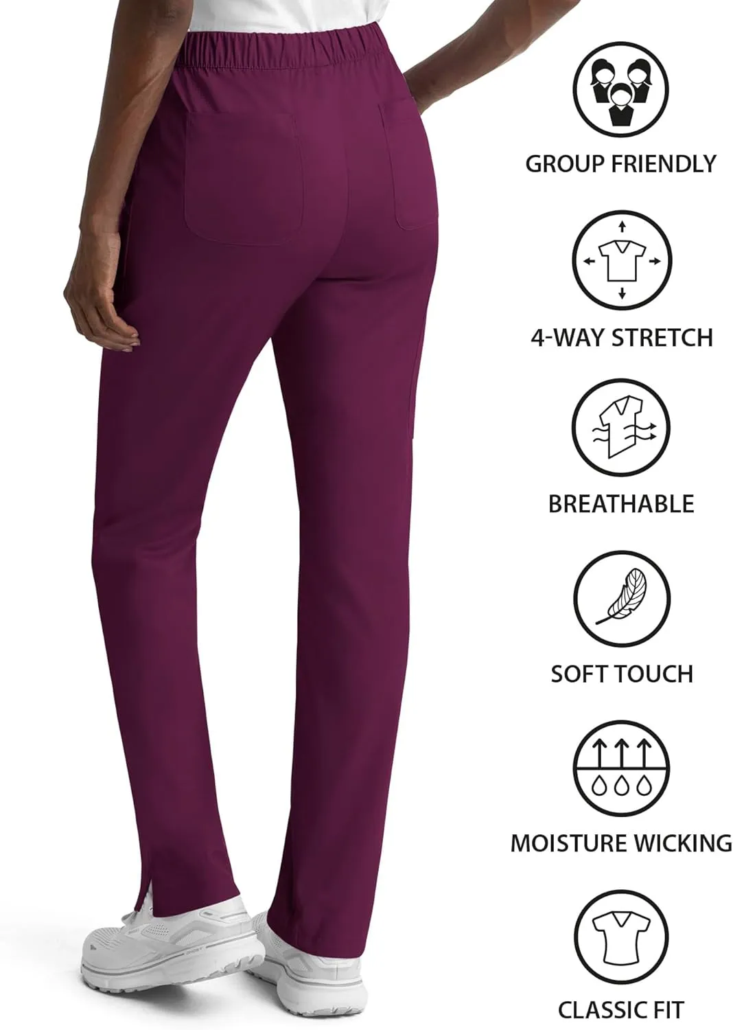 Maevn Matrix Full Elastic Waistband Cargo Scrub Pant