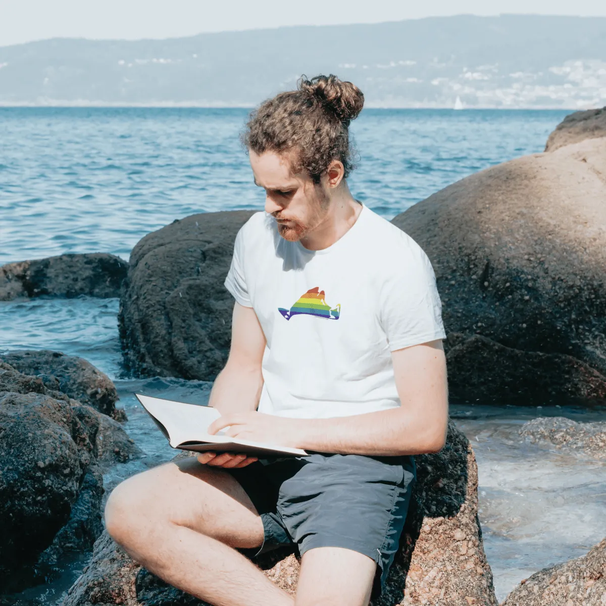 Martha's Vineyard Pride, Rainbow Island Graphic T-Shirt