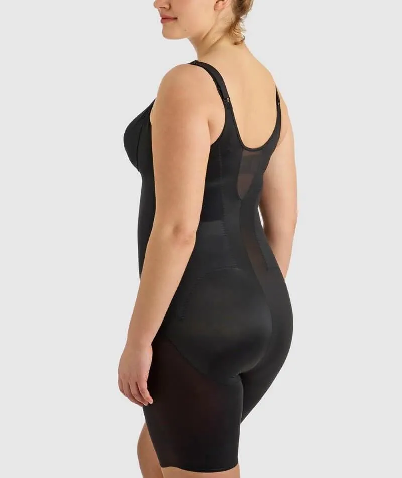 Miraclesuit Adjustable Fit Long Leg Singlette - Black