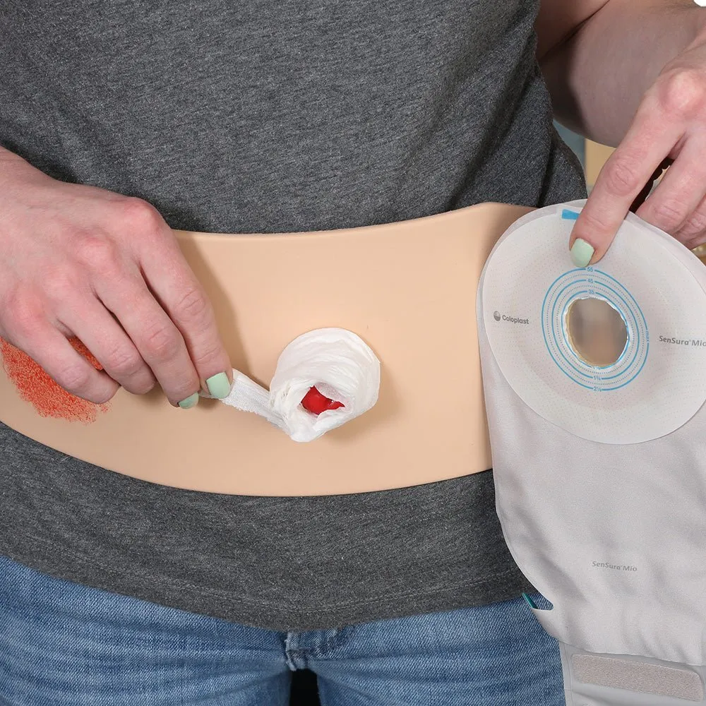 Ostomy Pouching Trainer, Dark Skin