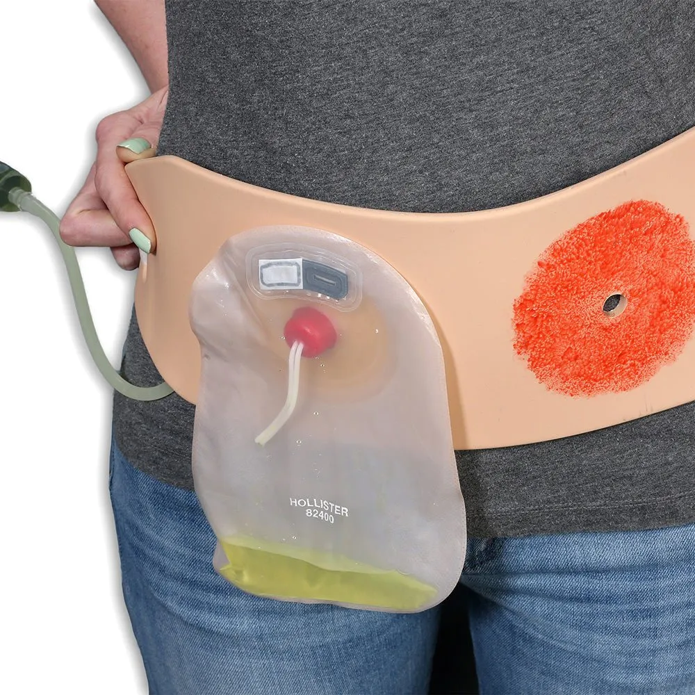 Ostomy Pouching Trainer, Dark Skin