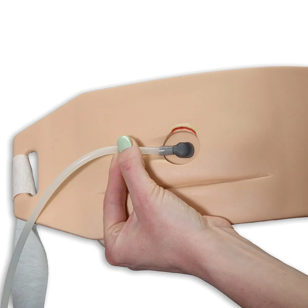 Ostomy Pouching Trainer, Dark Skin