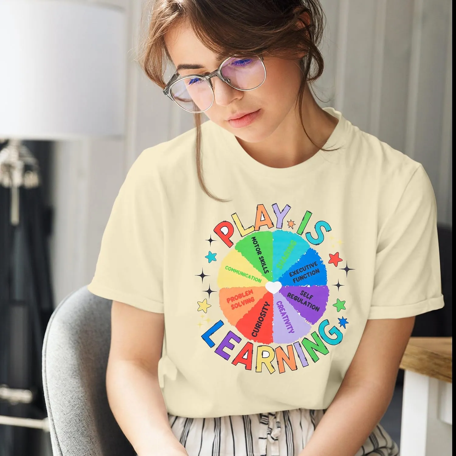 Play is Learning Tshirts Women Kindergarten Teacher Shirts Teacher Appreciation Tops