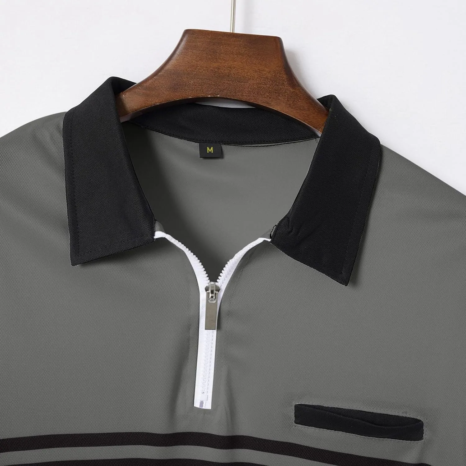 Polo Shirts Man Casual Oversized Short Sleeve Button Lapel Golf Tee Shirt Fashion Solid Color Stripe Cozy Fit Tops