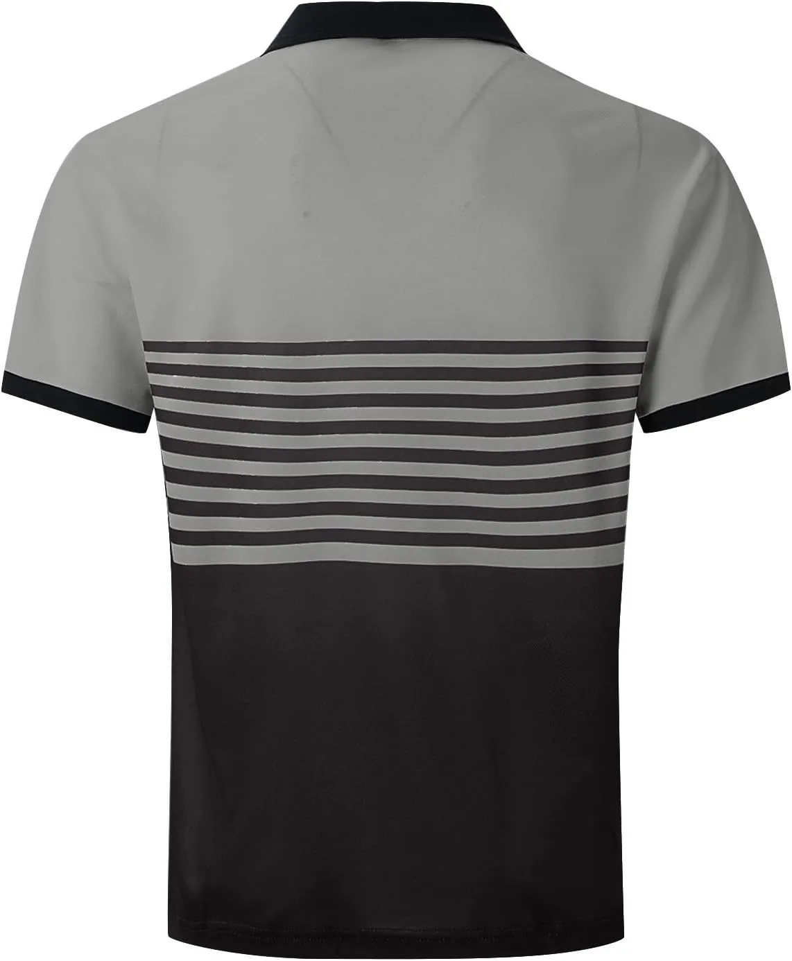 Polo Shirts Man Casual Oversized Short Sleeve Button Lapel Golf Tee Shirt Fashion Solid Color Stripe Cozy Fit Tops