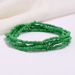 Slimming Elastic Waist Band | Green Waist Beads | African Waist Beads