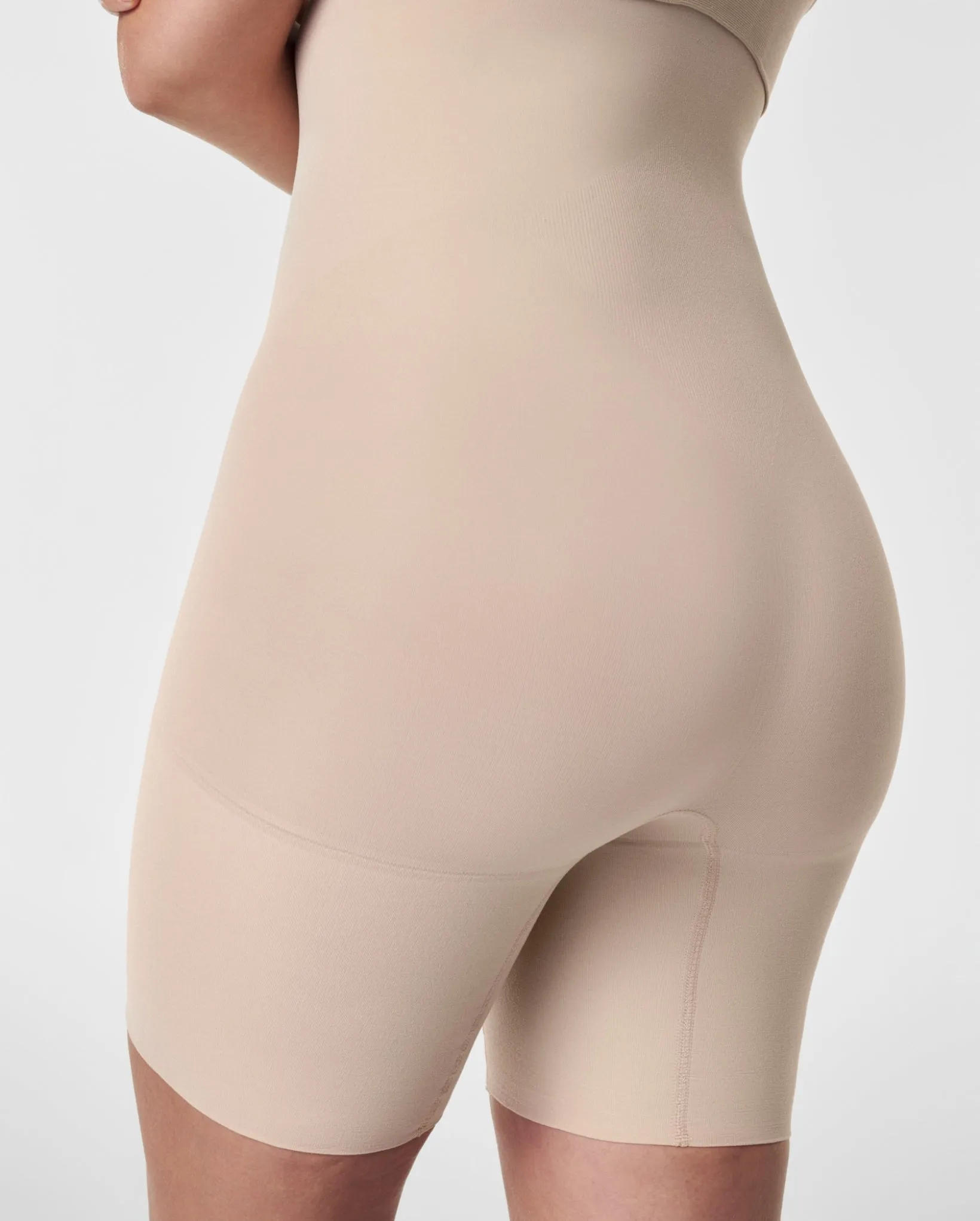 Spanx High-Waisted Mid-Thigh Short Soft Nude