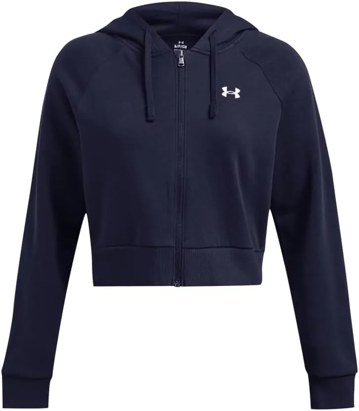 Under Armour Women's Rival Fleece Cropped Full Zip