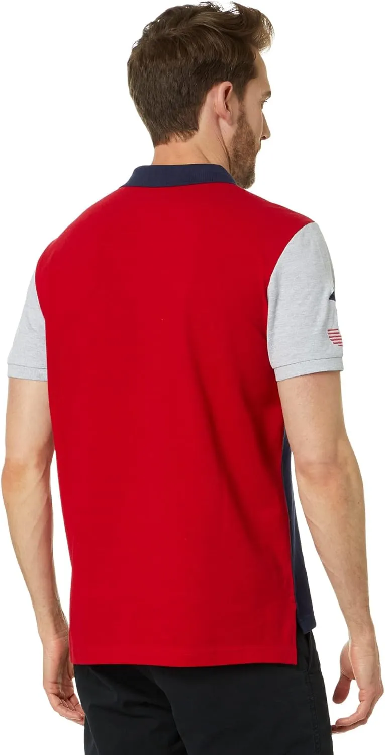 U.S. Polo Assn. Slim Fit Contrast Body Knit Polo Shirt